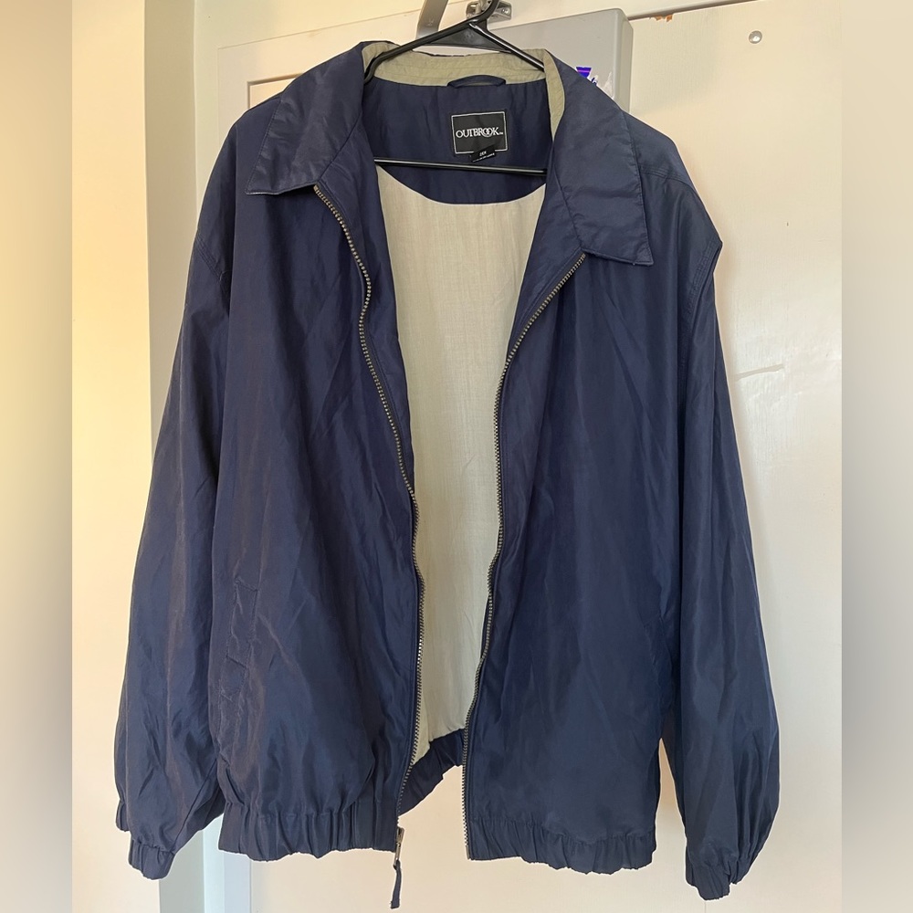 Dark Blue Outbrook Jacket/Coat